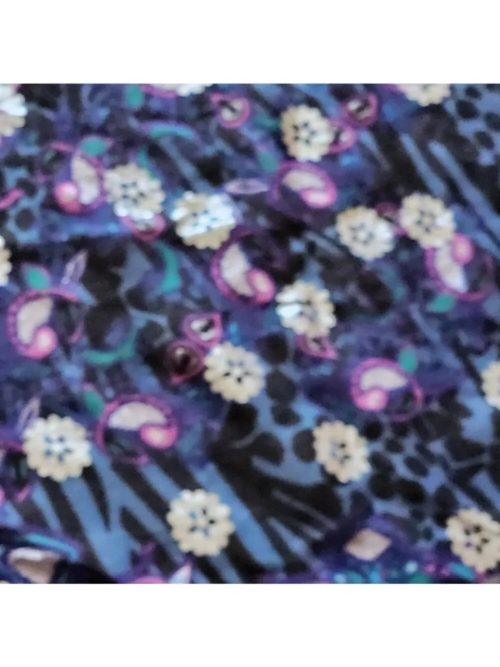 Vintage Square Scarf Wrap Shawl Sarong H&M Divided One Size Floral 47